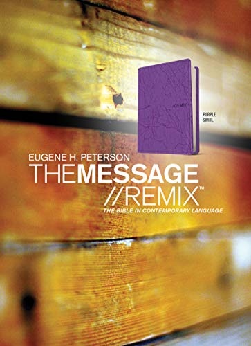The Message//REMIX (Leather-Look, Purple): The Bible in Contemporary Language