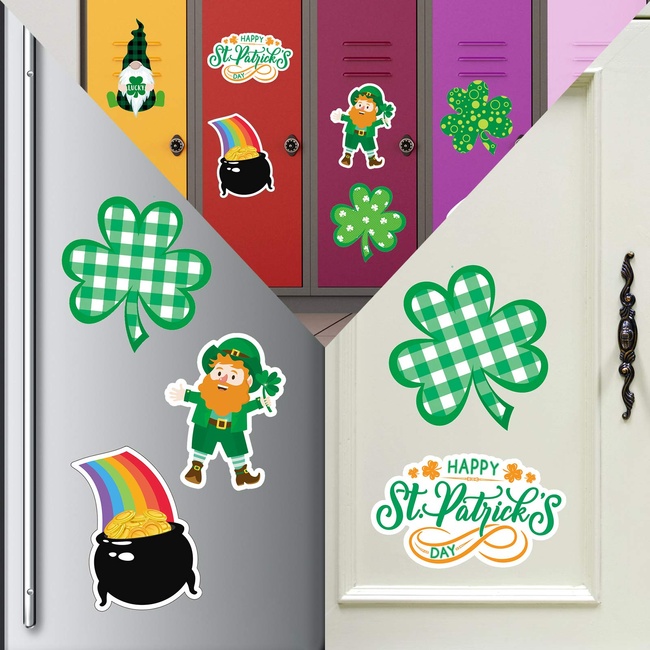 40 Pieces St. Patrick's Day Cut-Outs Irish Paper Cut-Outs with 80 Glue  Point Dots Gnome Leprechaun S…See more 40 Pieces St. Patrick's Day Cut-Outs
