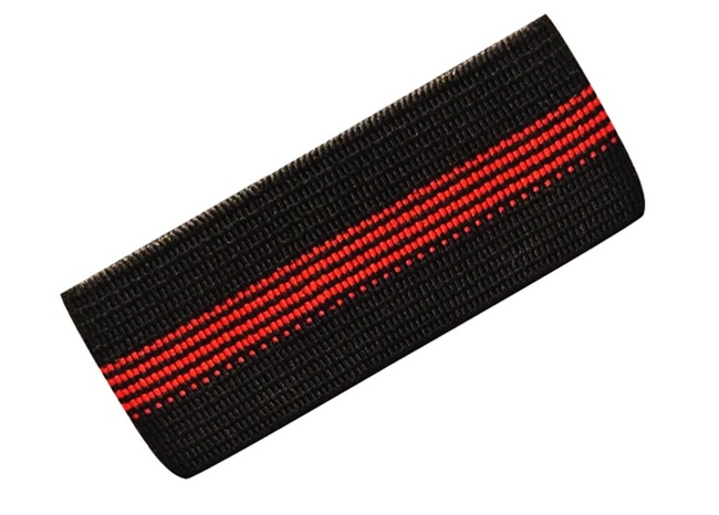 Red Line Fire Department Mourning Band for Badges - Red Line FD Elastic Mourning Band - Honor Band
