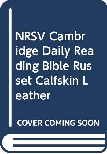 NRSV Cambridge Daily Reading Bible Russet Calfskin Leather