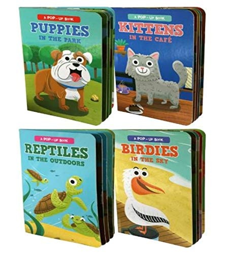 Birdies, Kittens, Puppies & Reptiles Pop-Up Hardcover Board Books