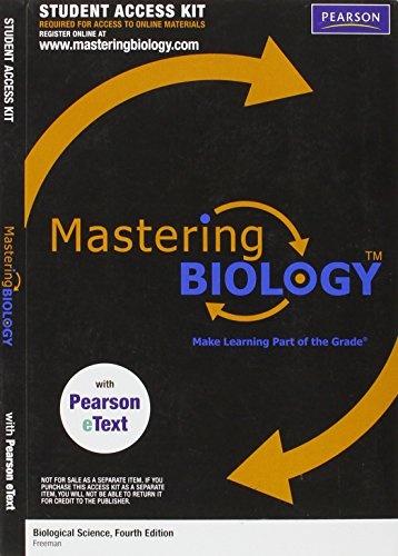 MasteringBiology with Pearson eText (Biological Science 4th Edition)