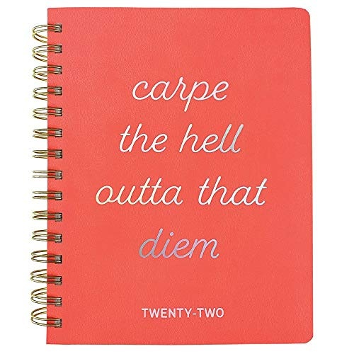 Graphique Designer Planners - 18-Month Dated Calendar - Carpe Diem Mini Personal Planner - Monthly & Weekly Agenda, Notes, & Stickers - For School, Work, or Home - Jul 2021-Dec 2022 (6" x 8")
