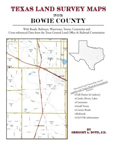 Texas Land Survey Maps for Bowie County