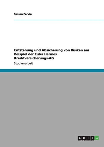 Entstehung und Absicherung von Risiken am Beispiel der Euler Hermes Kreditversicherungs-AG (German Edition)