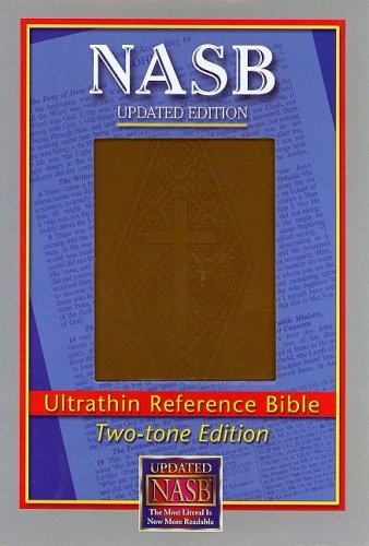 NASB Ultrathin Reference Bible, Brown/Diamond stamped cover