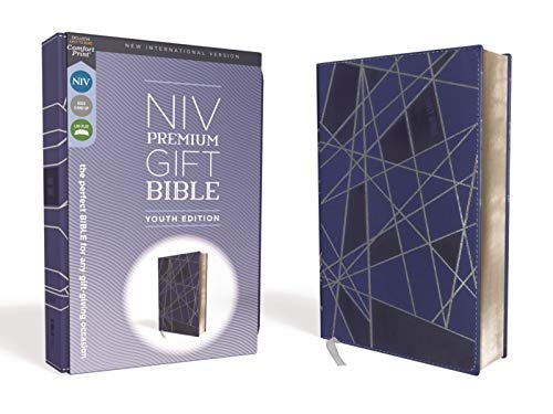 NIV, Premium Gift Bible, Youth Edition, Leathersoft, Blue, Red Letter, Comfort Print: The Perfect Bible for Any Gift-Giving Occasion