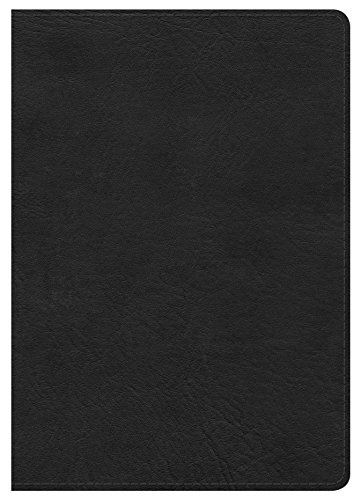 NKJV Large Print Compact Reference Bible, Black LeatherTouch