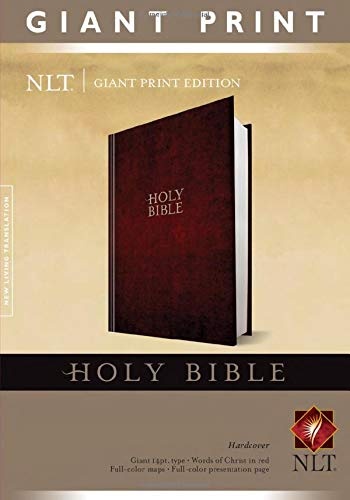 Holy Bible, Giant Print NLT (Red Letter, Hardcover)