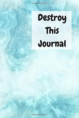 Destroy This Journal: Creative and quirky prompts make this journal super fun to complete for all ages. Create, destroy, smear, poke, wreck, cut, ... but always make it your own, enjoy and relax.