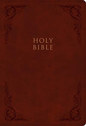 CSB Super Giant Print Reference Bible, Burgundy LeatherTouch