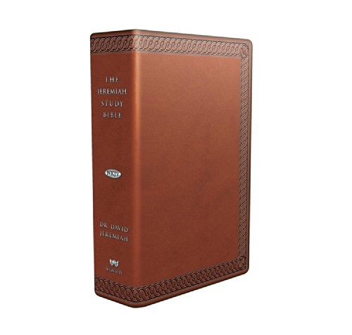 The Jeremiah Study Bible, NKJV: (Brown w/ burnished edges) LeatherLuxeÂ® w/thumb index: What It Says. What It Means. What It Means for You.