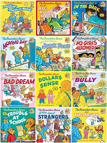 The Berenstain Bears Collection (12): The Berenstain Bears and Too Much Junk Food; the Berenstain Bears Learn About Strangers; Berenstain Bears & the Bully; Berenstain Bears Moving Day; Berenstain Bears Dollars and Sense; No Girls Allowed (An Unofficial B