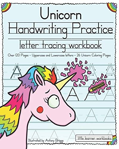 Unicorn Handwriting Practice: Letter Tracing Workbook (Little Learner Workbooks)