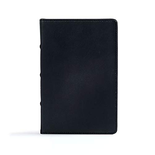 CSB Ultrathin Reference Bible, Black Premium Leather