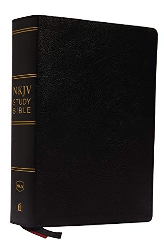 NKJV Study Bible, Premium Bonded Leather, Black, Comfort Print: The Complete Resource for Studying Godâs Word