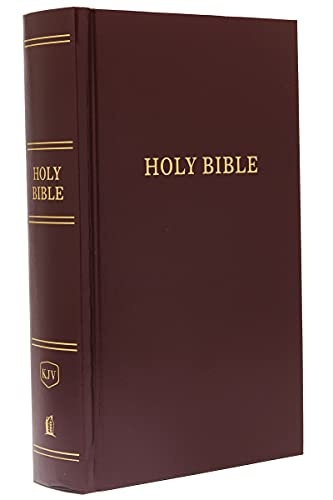 KJV, Pew Bible, Hardcover, Burgundy, Red Letter, Comfort Print: Holy Bible, King James Version