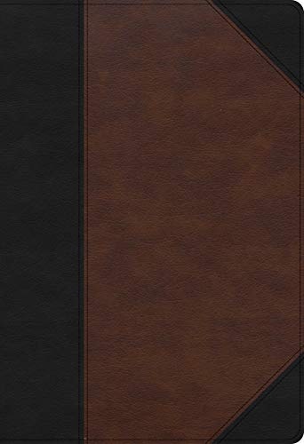 KJV Super Giant Print Reference Bible, Black/Brown LeatherTouch