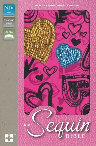 NIV, Sequin Bible, Hardcover, Pink