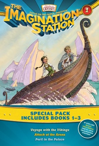 Imagination Station Books 3-Pack: Voyage with the Vikings / Attack at the Arena / Peril in the Palace (AIO Imagination Station Books)