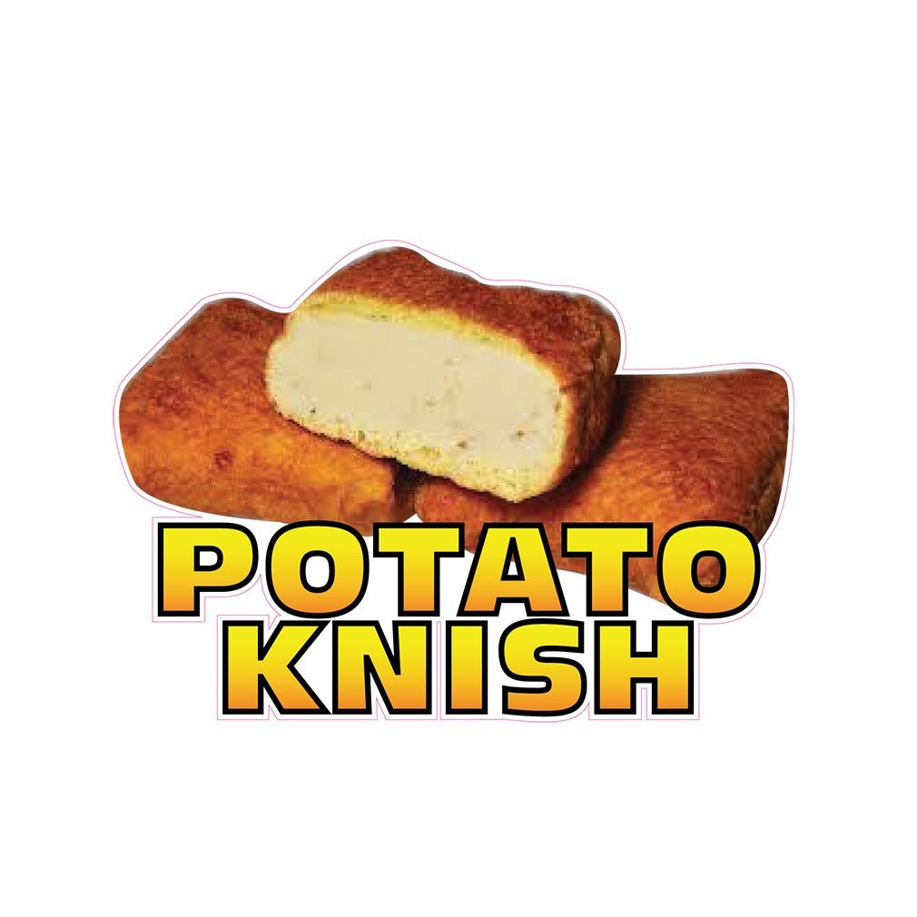 Potato Knish Concession Restaurant Food Truck Die-Cut Vinyl Sticker 14 inches