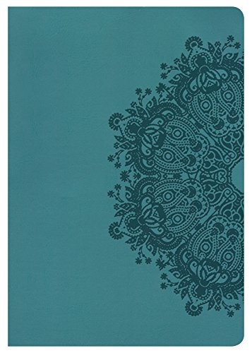HCSB Super Giant Print Reference Bible, Teal LeatherTouch, Indexed