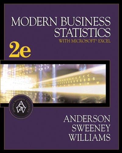Modern Business Statistics (with CD-ROM and InfoTrac) (Available Titles CengageNOW)