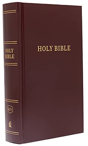 KJV, Pew Bible, Large Print, Hardcover, Burgundy, Red Letter, Comfort Print: Holy Bible, King James Version