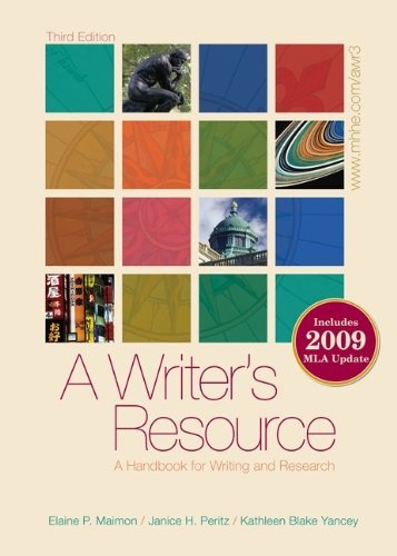 A Writer's Resource (comb-bound) 2009 MLA Update with Connect Composition Access Card