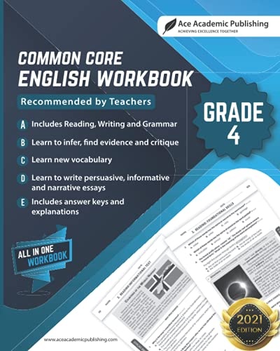 Common Core English Workbook: Grade 4 English