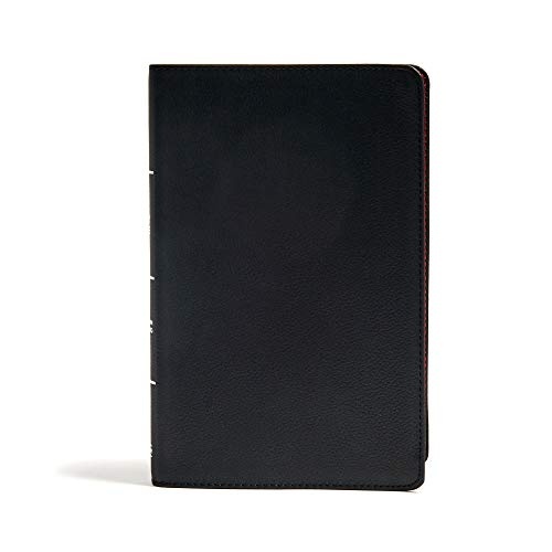 CSB Ultrathin Reference Bible, Black Genuine Leather, Indexed