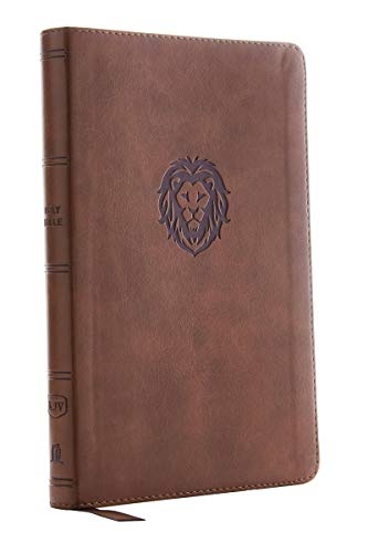 KJV, Thinline Bible Youth Edition, Leathersoft, Brown, Red Letter, Comfort Print: Holy Bible, King James Version