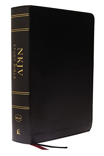 NKJV Study Bible Full-Color Indexed Red Letter Edition [Black]