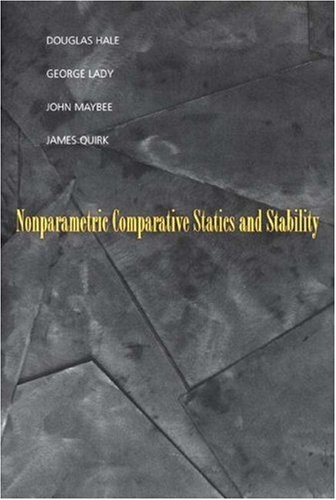 Nonparametric Comparative Statics and Stability (Princeton Legacy Library (82))