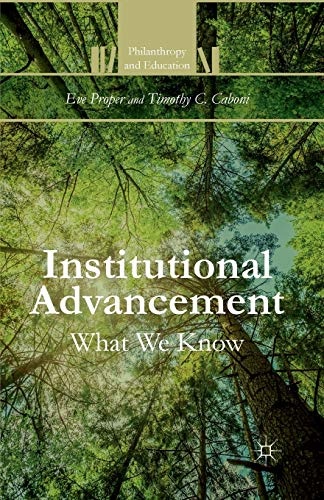 Institutional Advancement: What We Know (Philanthropy and Education)