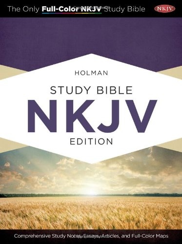 Holman Study Bible: NKJV Edition, Mahogany LeatherTouch Indexed