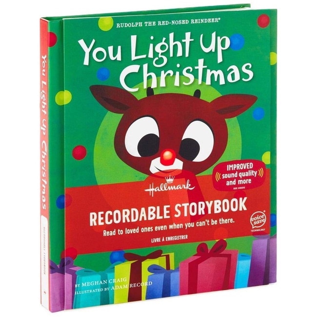 Hallmark Rudolph The Red-Nosed Reindeer You Light Up Christmas Recordable Storybook