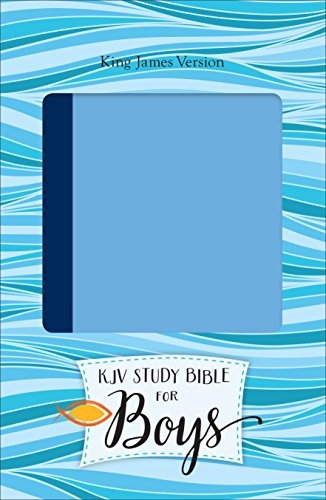 KJV Study Bible for Boys, Blue/Light Blue Duravella