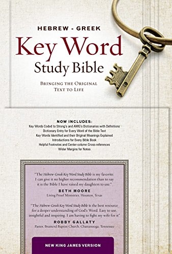 The Hebrew-Greek Key Word Study Bible: NKJV, Genuine Leather Black Indexed (Key Word Study Bibles)
