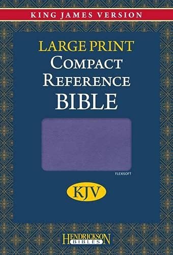 KJV Large Print Compact Reference Bible, Lilac, Flexisoft (Imitation Leather)