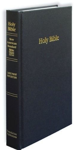 NASB Large Print Pew Bible (Black, Hardcover Cloth)