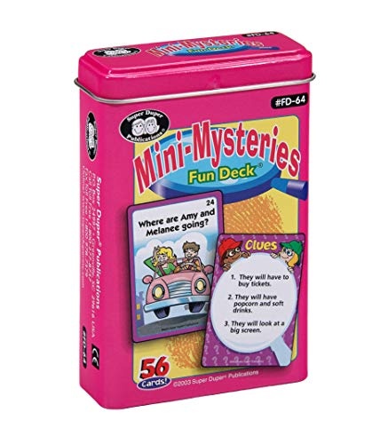 Super Duper Publications Mini-Mysteries Fun Deck Flash Cards Educational Learning Resource for Children