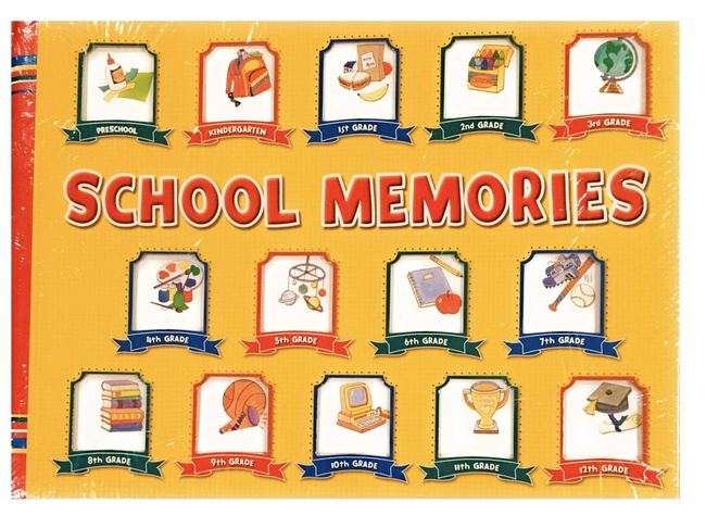 School Memories Album Yellow 10 Pocketfuls Book Preschool-12 Grade by new seasons