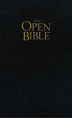 KJV, The Open Bible, Bonded Leather, Black (Signature)
