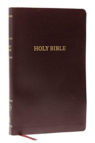 KJV, Thinline Reference Bible, Bonded Leather, Burgundy, Red Letter, Comfort Print: Holy Bible, King James Version