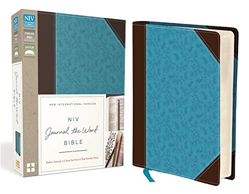 NIV, Journal the Word Bible, Imitation Leather, Brown/Blue
