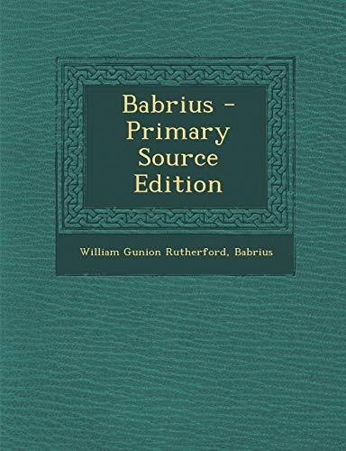 Babrius (Ancient Greek Edition)