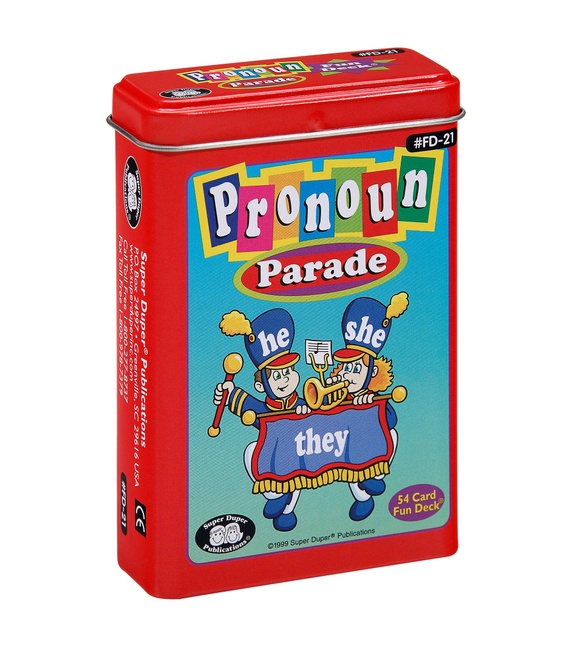 Super Duper Publications | Pronoun Parade Flash Cards | Grammar and Reading Skills Fun Deck | Educational Learning Materials for Children