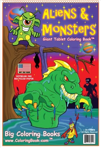 Aliens & Monsters Coloring Book (11x17)
