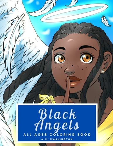 Black Angels: All Ages Coloring Book
